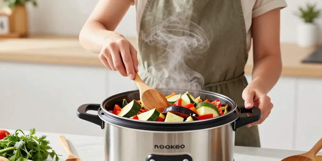Ratatouille cookeo : la méthode idéale pour des légumes fondants sans purée