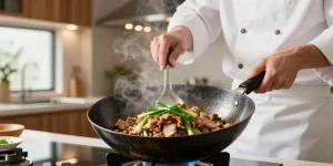 sauté de porc aux oignons chinois