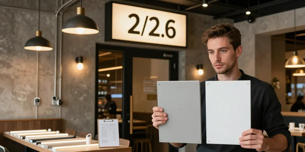 Ouvrir un restaurant en 2026 : l'éclairage et la signalétique qu'on sous-estime toujours
