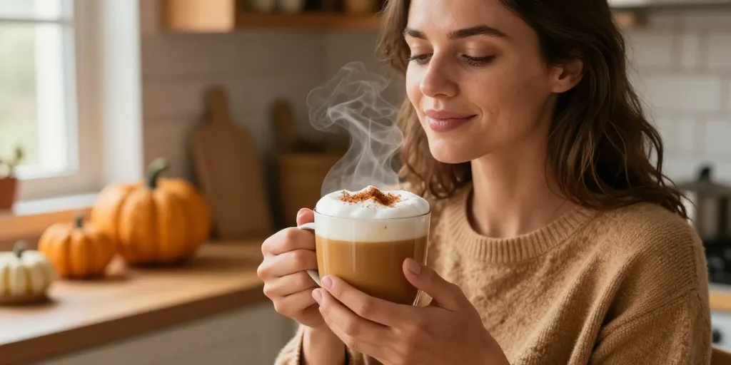 Pumpkin latte coffee : la recette maison pour une boisson onctueuse
