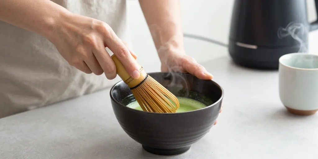 Matcha latte : pourquoi le fouettage manuel reste supérieur au mixeur électrique