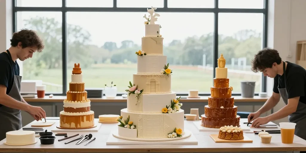 Pièce montée original pour mariage : comment les pâtissiers créent des chefs-d’œuvre uniques au lieu de reproduire des croquembouches