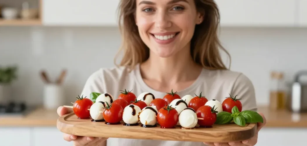 brochette tomate mozzarella vinaigre balsamique