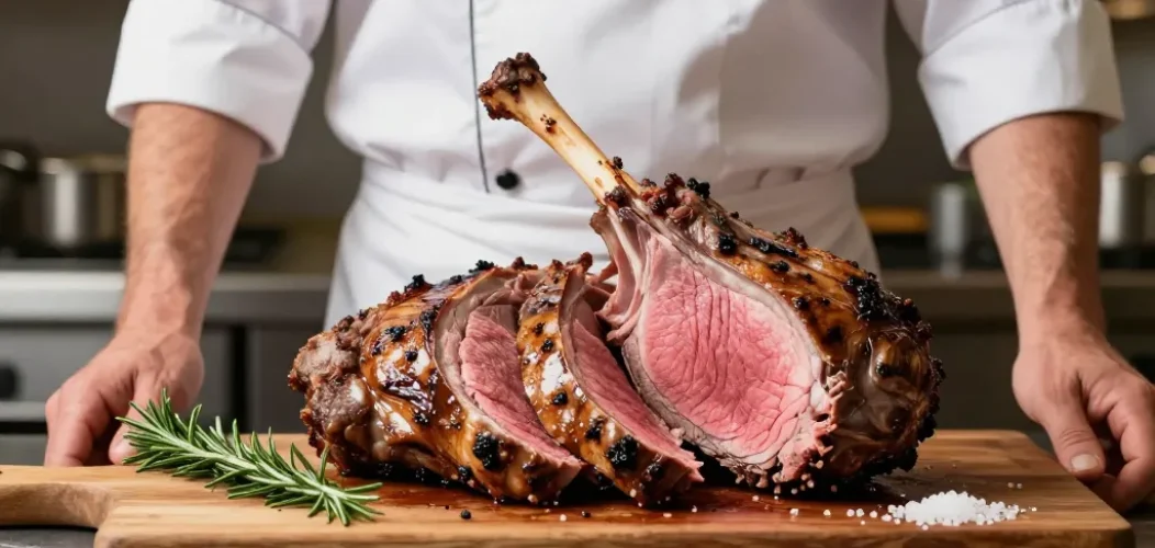 cuisson selle agneau four