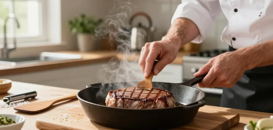 cuisson steak surgelé
