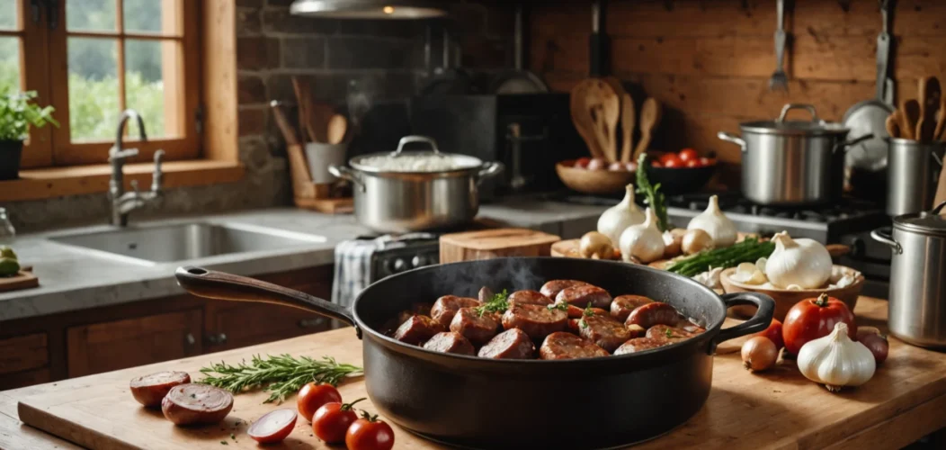 cuisson andouille à l'eau