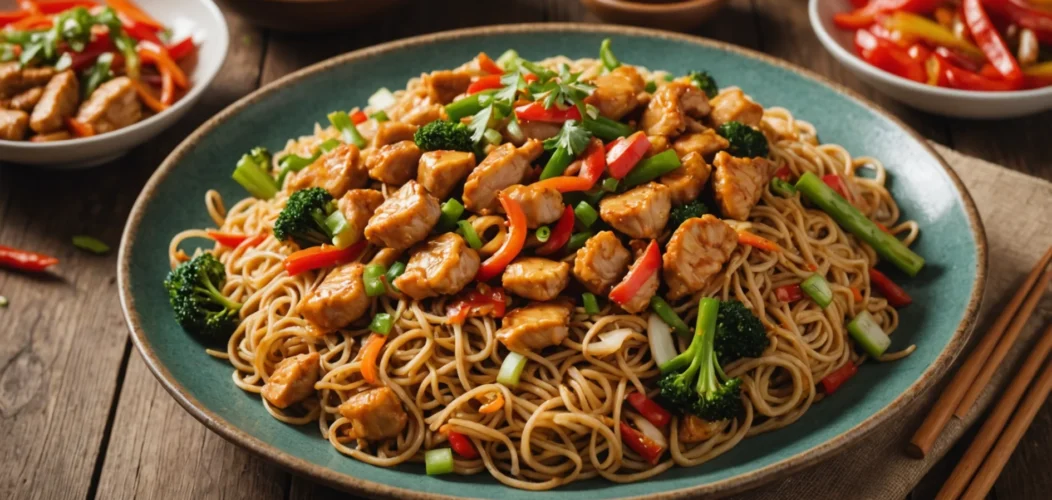 recette nouille sauté poulet