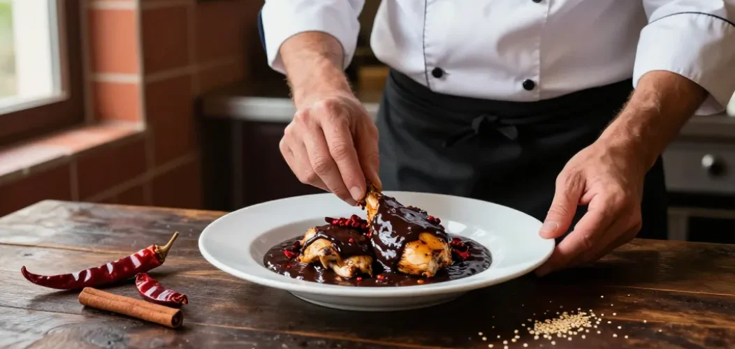 poulet au chocolat mexicain