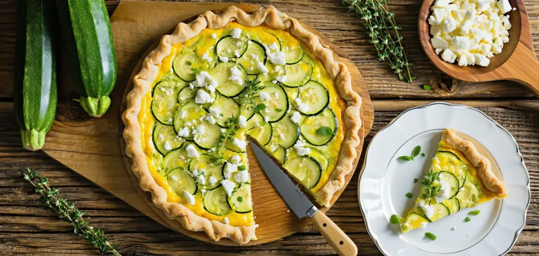 quiche courgette chevre